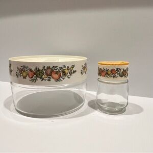 Pyrex Spice of Life Canister and Gemco Shaker